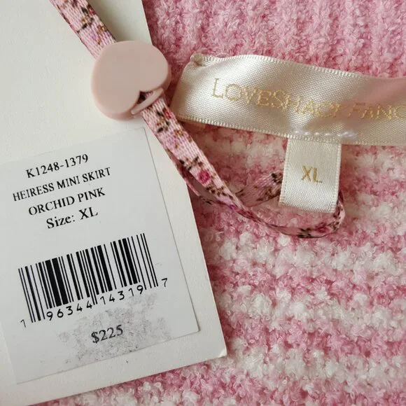 Love Shack Fancy ! Orchid Pink Heiress Mini Skirt - Picture 5 of 11